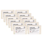 MARLOWE. No. 102 Body Scrub Soap 7 oz (12 Bars), Oud Wood, Exfoliating Soap Bar with Shea Butter, Olive Oil & Green Tea Extracts, Cleanses, Smooths & Revitalizes Skin, Earthy & Smoky Scent