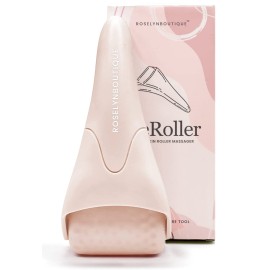 ROSELYNBOUTIQUE Ice Roller for Face Wrinkles Fine Lines Puffiness Stick Massager Facial Skin Care Tools Self Care Gifts for Men Women (Beige)