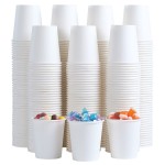Lamosi 300 Pack 5 oz Paper Cups, Disposable Bathroom Cups 5oz Paper, Small Mouthwash Cup, Paper Espresso Cups, Mini Paper Cups for Travel, Party, Picnics, Home