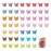 50 Packs Assorted Color Butterfly Hair Clips, Beautiful Mini Butterfly Hair Clips Hair Accessories for Women and Girls (Glitter Color)