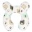 vocheer Baby Travel Pillow(Upgraded), Head and Neck Support Pillow for Pushchair, Car Seat,Stroller, Bouncer, Cotton(Bear)