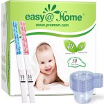 EasyHome Ovulation & Pregnancy Test Strips Kit: 40 Ovulation Strips and 10 Pregnancy Tests- Accurate Fertility Tracker OPK - Powered by Premom APP | 40LH + 10HCG + 50 Urine Cups EXP: 02/28/2026