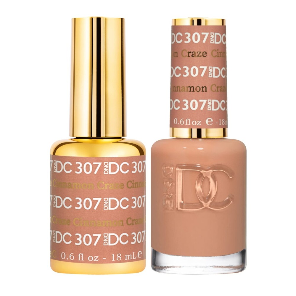 DND Gel Polish Set, Brown Collection, UV/LED Gel Polish and Air Dry Nail Lacquer, Matching Chip-Free Polish Duo, 751 Cherry Mocha, 0.5 Fl Oz