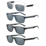 DONGDI Blue Light Blocking Reading Glasses 4 Pack Computer Readers for Women Men,Anti Glare UV Ray Filter Eyeglasses (4 PACK SUNGLASSES, 2.00)