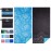 2 Pack Lightweight Thin Beach Towel Oversized 71x32 Big Extra Large Microfiber Sand Free Towels for Adult Quick Dry Travel Camping Beach Accessories Vacation Essential Gift Black Mandala Blue Shell