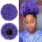 rosmile Afro Puff Drawstring Ponytail Extension for Black Women, Premium Purple 80 Gram Short Synthetic Afro Puff Ponytail for Natural Hair, Clip on Kinky Drawstring Curly Ponytail Bun