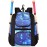MATEIN Baseball Bag for Boys, Youth Baseball Bat Backpack for Softball Equipment & Gear & Helmet, Softball Backpack Holds 4 Bat with Fence Hook and Separate Shoe Compartment, Galaxy Blue