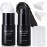 MEICOLY Black White Face Body Paint Stick Kit,1.06Oz Clown White Makeup Kit,2pcs Halloween Face Paint Grease Cream Mime Sticks,Joker Zombie Vampire Skeleton Cosplay with 2pcs Sponges