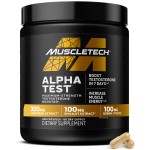 MuscleTech Testosterone Booster for Men, AlphaTest - T-Boost Mens Supplement with Tribulus Terrestris & Boron - Daily Male Gym Workout Supplements for Muscle Growth, Stamina & Energy - 240 Pills