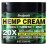 Healpark Hemp Cream 8 fl oz - Arnica,MSM, Turmeric, Emu Oil, Menthol, Aloe