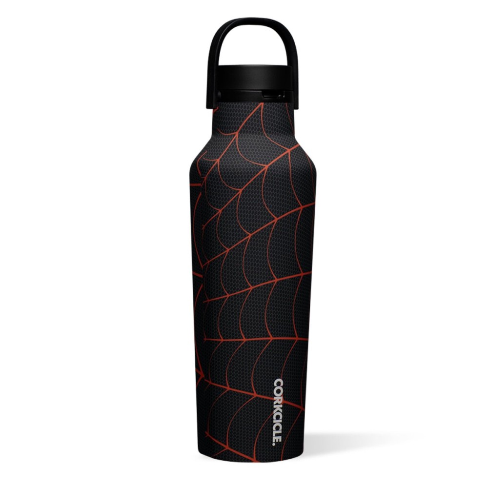 Corkcicle Sport Canteen - Keeps Beverages Cold 25 Hours - Triple Insulated Stainless Steel - Screw-On Lid - Reusable Bottle - Summer Drinkware Gift - Keeps Drinks Ice Cold - 20 oz - Spider-Man