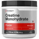Horbach Creatine Monohydrate Powder | 1.1lb (17.6 oz) | Micronized and Unflavored | Vegetarian, Non-GMO, and Gluten Free Supplement