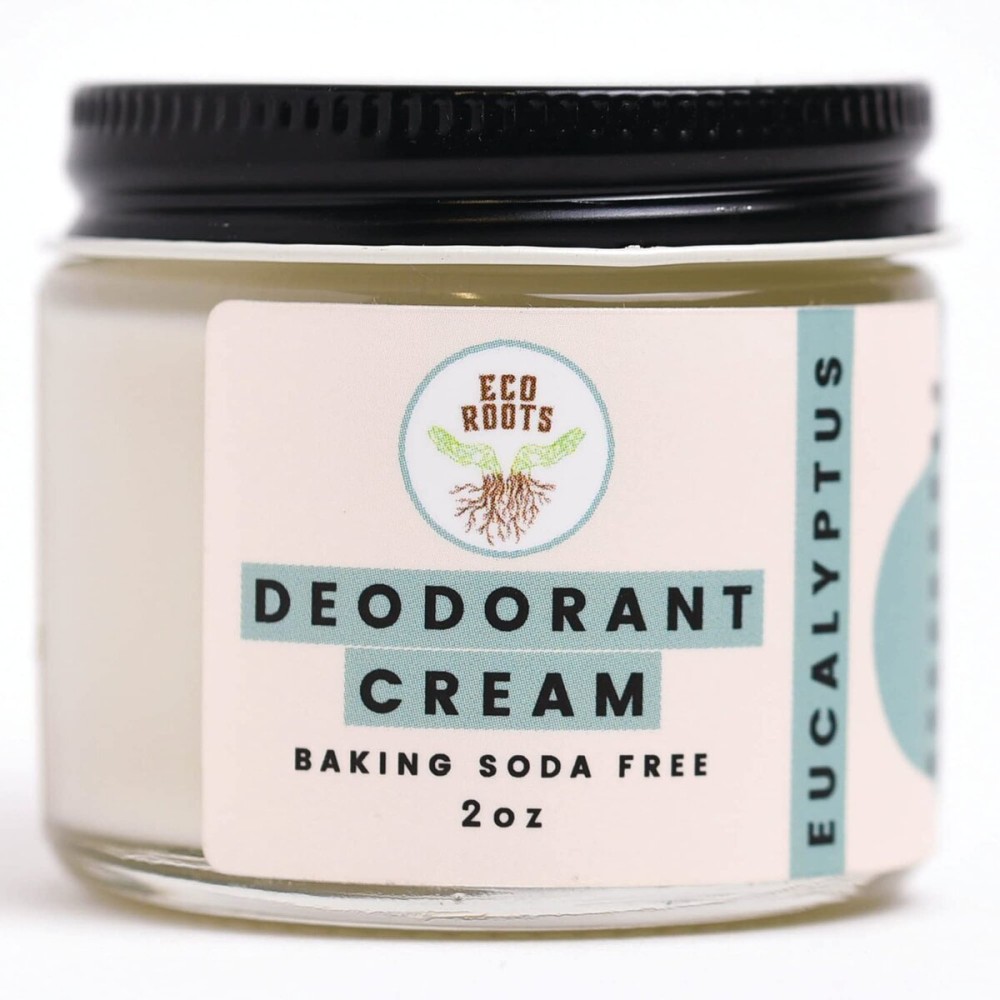 ECO ROOTS Natural Deodorant for Women & Men | Organic Deodorant Cream Non Aluminum | Baking Soda Free Healthy Deoderant for Body & Private Parts | All Vegan Pit Paste Zero Sweat | Eucalyptus Scent