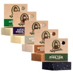 Dr. Squatch Natural Bar Soap for Men - Cold Process Soap with No Harsh Chemicals - Pine Tar, Wood Barrel Bourbon, Birchwood Breeze, Spearmint Basil & Eucalyptus Greek Yogurt (5 oz, 5-Pack)
