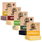 Dr. Squatch Natural Bar Soap for Men - Cold Process Soap with No Harsh Chemicals - Summer Citrus, Cool Fresh Aloe, Gold Moss, Bay Rum & Pine Tar (5 oz, 5-Pack)