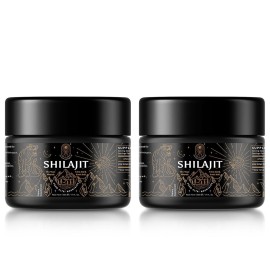 ALTAY MUMMIYO Shilajit Resin with Fulvic Acid & Trace Minerals, Original Siberian Shilajit Pure with 85+ Humic Acid Supplement for Energy & Immune System - 100 Serving / 50g (2 Pack), Gel