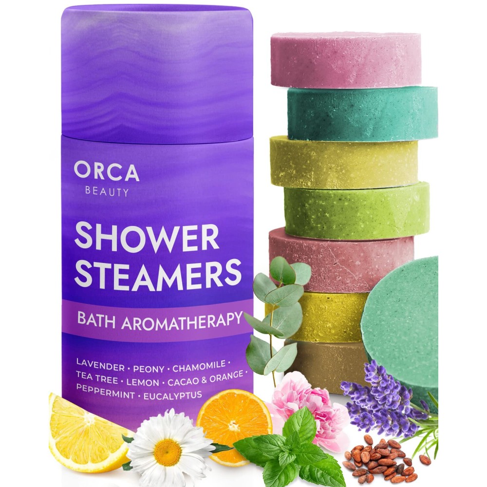 Shower Steamers Aromatherapy - Relaxation Gifts for Women, Shower Bombs, Unique Spa Gifts Shower Tablets, Stocking Stuffers for Women & Men (Variety Pack Scent 8PC)
