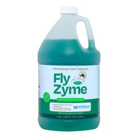 Kinzua Environmental Fly-Zyme, Highly Concentrated Enzyme Drain Cleaner for Pipes, Drain Gel for Fruit Flies, Organic Waste Degrader & Odor Neutralizer, 1 Gallon