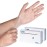 OKIAAS Disposable Gloves L, Food Safe, Bulk of 200 Pcs|Latex and Powder-Free Clear Vinyl Gloves for Cleaning, Food Prep