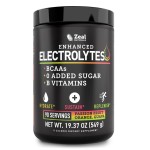 Zeal Electrolyte Powder - 90 Servings | Keto Electrolytes Powder | Zero Sugar, BCAAs, B-Vitamins | Potassium, Zinc, Magnesium | Hydration Powder Recovery Drink | Passion Fruit Orange Guava