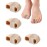 Golbylicc Bunion Toe Separators for Overlapping Toes Women Men, Gel Toe Spacers Bunion Corrector with 2 Loops for feet (4PC)
