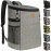 Camping Cooler Backpack 30 Cans, Soft Backpack Coolers Insulated Leak Proof Travel Cooler Bag Waterproof Lunch Picnic Beach Work Trip Thermal Bag Drink Beverage Beer Bag Cooler Grey