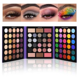 UCANBE Pretty All Set Eyeshadow Palette Pro 86 Colors Makeup Kit Matte Shimmer Eye Shadow Highlighters Contour Blush Powder All In One Makeup Pallet Holiday Christmas Valentine\'s Day Gift Set