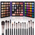 UCANBE Eyeshadow Palette with 15Pcs Brushes Makeup Set, Pigmented 86 Colors Make Up Sets Valentine\'s Day Gift, Matte Shimmer Glitter Eye Shadow Pallet Highlighter Contour Blush Powder Brush Beauty Kit