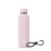 Exllena Slim Insulated Water Bottles for Travel 18oz with Clip, Double Wall Vacuum Stainless Steel Water Bottle Keeps Drinks Cold 24 Hrs/Hot 12 Hrs, 100% Leakproof, BPA Free(Pink)