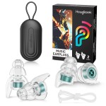 High Fidelity Concert Ear Plugs-23dB Noise Reduction, Reusable Hearing Protection for Concerts, Festivals, Musicians,Sports, Tinnitus Relief & Noise Sensitivity (Green)