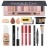 All in One Makeup Kit for Women Full Kit, Make Up Gift Set for Women Teens Girls, Includes 12 Colors Eyeshadow, Foundation, Lipstick, Mascara, Brush, Sponge, Brow Powder, Brow Soap, Eyeliner Stamp