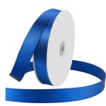1 Wide x 100 Yards Single Face Polyester Satin Ribbon, Satin Ribbon for Crafts, Gift, Hair Bows, Wedding Party Decoration, Bow Making & Other Projects (Royal Blue)