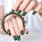 ELEVENAIL Daily Short Squoval False Nails Magic Green Chrome Reflection Mirror Press on Nails Reusable Wearable Party Fake Acrylic Nail Art Tips Salon DIY Manicure Gifts with Adhesive Tabs Nail File