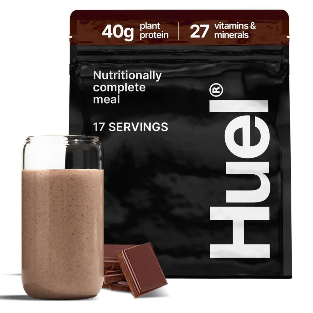 Huel Black Edition | Chocolate 40g Vegan Protein Powder | Nutritionally Complete Meal | 27 Vitamins and Minerals, Gluten Free | 17 Servings