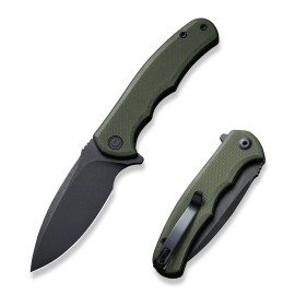 CIVIVI Mini Praxis Folding Pocket Knife, 2.98 D2 Steel Blade G10 Handle Small EDC Knife with Pocket Clip for Men Women, Sharp Camping Survival Hiking Knives C18026C-1
