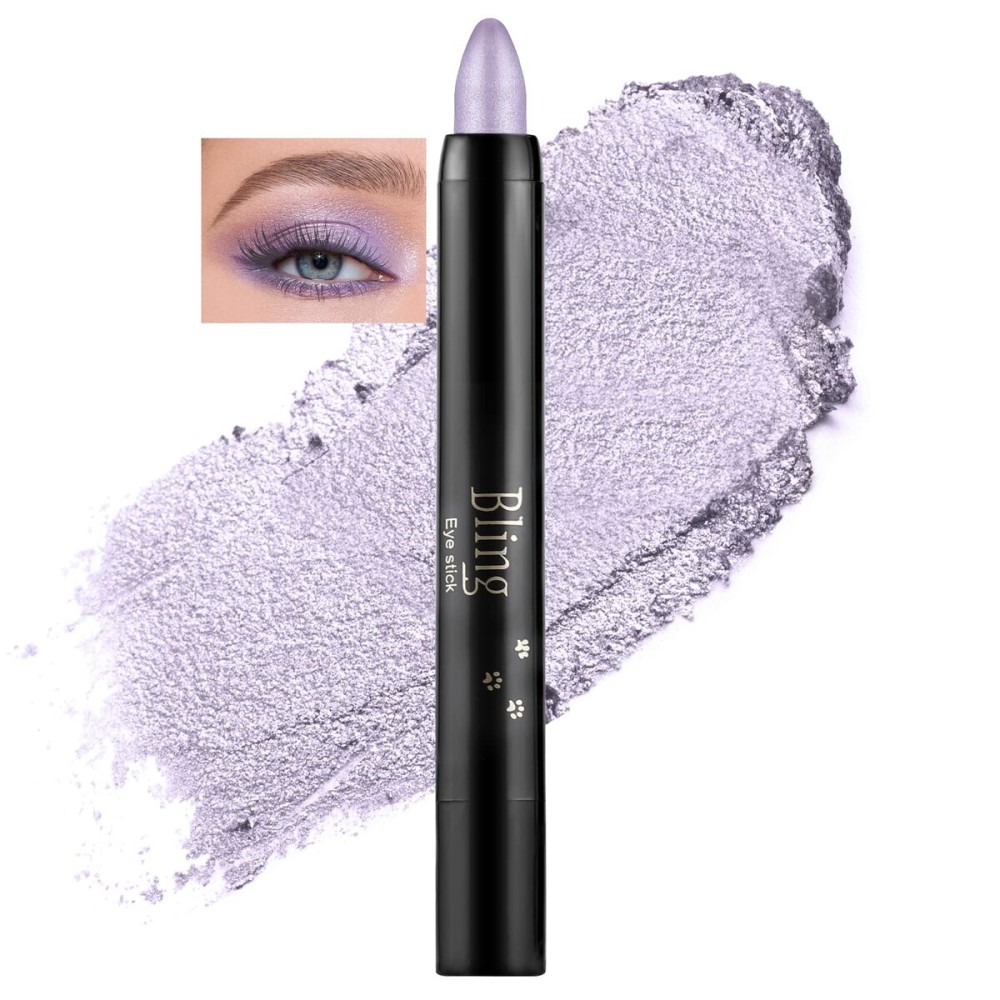 Boobeen Waterproof Eyeshadow Stick - Shimmer Cream Eyeshadow Pencil Create Glitter Eye Makeup, Easy to Use (08)