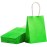 SUNCOLOR Small Green Paper Gift Bags with Handles, 25-Pack,6 Mini bags for Jewelry, Candies, Gadgets, Party Favors