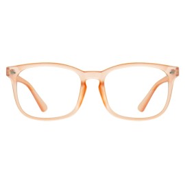 MAXJULI Blue Light Blocking Glasses,Computer Reading/Gaming/TV/Phones Glasses for Women Men(Matte Light Brown)
