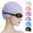 Tripsky Silicone Swim Cap,Comfortable Bathing Cap Ideal for Curly Short Medium Long Hair, Swimming Cap for Women and Men, Shower Caps Keep Hairstyle Unchanged (Taro Purple)