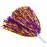 baotongle 12 PCS Cheerleading Squad Spirited Fun Poms Pompoms Cheer Costume Accessory for Party Dance Sports (Purple Gold)
