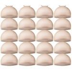 Teenitor Wig Cap, Nylon Wig Caps, 20Pcs Stocking Wig Caps for Women Nude