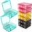 Small Pill Box 8 pcs,Cute Travel Pill Organizer Case Mini Tiny Clear Plastic Storage Containers Portable for Pocket Purse