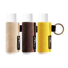 WK IEASON Lip Balm Holder Keychain, Small Christmas Gifts Stocking Stuffers for Teen Girls Women, 3PCS Clip on Lip Gloss Holder Compatible With Chapstick, Burt\'s Bees Sleeves Elastic Lipstick Holder