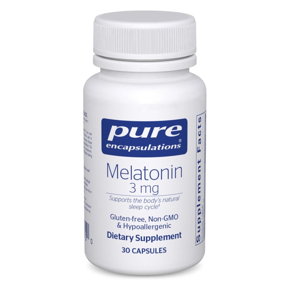 Pure Encapsulations Melatonin 3 mg - Antioxidant Supplement to Support Natural Sleeping & Relief of Occasional Sleeplessness - for Natural Sleep Support* - 30 Capsules