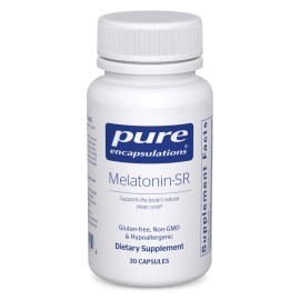 Pure Encapsulations Melatonin-SR - Extended Release Melatonin - Supports Restful Sleep* - Sleep Supplement - Gluten Free & Vegan - 30 Capsules