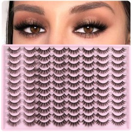 ALICE False Eyelashes Wholesale Fluttering Natural Lashes Mink Fluffy Cat Eye Strip Lashes 3D Curl Wispy Fake Lashes Pack 48 Pairs