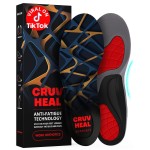 (New) Work Orthotic Insoles - Anti Fatigue Medium Arch Support Shoe Insert Men Women - for Plantar Fasciitis Flat Feet Leg - Relieve Foot Pain - Work Boot Insoles Standing All Day (S, Blue Lines)