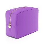 Embla Makeup Bag Travel Cosmetics Pouch and Toiletry Bag, Nylon Zipper Pouch Purse, Cute Make Up Organizer Storage Tote for Women Girls, Waterproof Travel Skincare Case, Large Makeup Bags, Grape