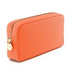 Embla Makeup Bag Travel Cosmetics Pouch and Toiletry Bag, Nylon Zipper Pouch Purse, Cute Make Up Organizer Storage Tote for Women Girls, Waterproof Travel Skincare Case, Small Makeup Bags, Peach