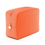 Embla Makeup Bag Travel Cosmetics Pouch and Toiletry Bag, Nylon Zipper Pouch Purse, Cute Make Up Organizer Storage Tote for Women Girls, Waterproof Travel Skincare Case, Large Makeup Bags, Peach